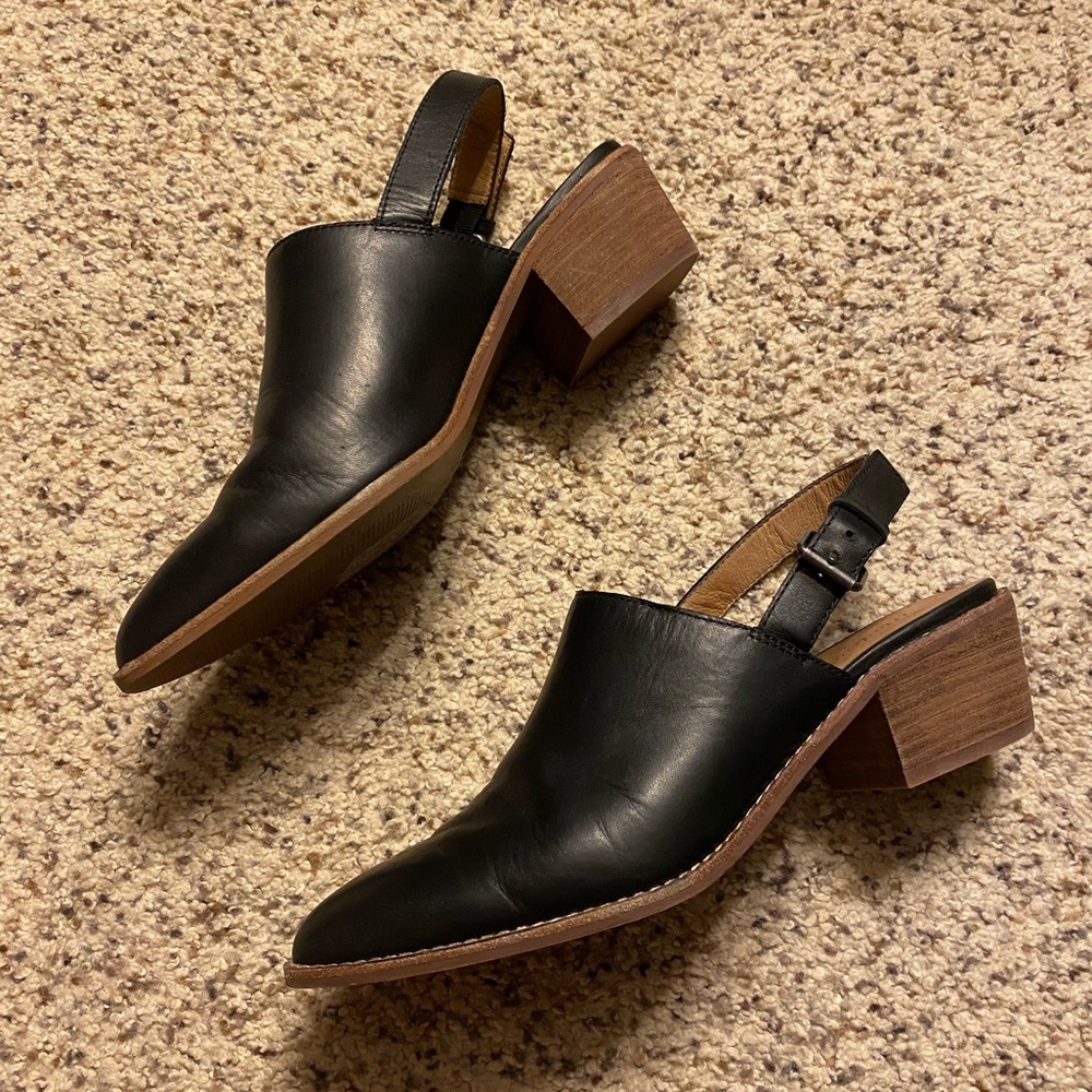 Madewell Jess slingback mules leather 8.5